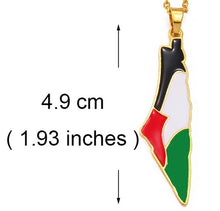 Load image into Gallery viewer, Palestine flag pendant
