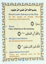 Load image into Gallery viewer, Surah Yaseen (With Ayatul Kursi) – (Multi-colour) – (Arabic/English/Roman) – (PB)