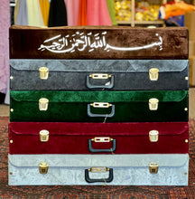 Load image into Gallery viewer, Deluxe Quality velvet and leather prayer Rugs with gift Box