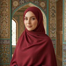 Load image into Gallery viewer, Premium Maxi Cotton Crinkle Hijab
