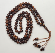 Load image into Gallery viewer, Subha 99 beads with name of Allah and Muhammad carved in Arabic
