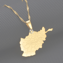 Load image into Gallery viewer, Afghanistan map pendant
