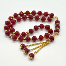 Load image into Gallery viewer, Crystal Red color 33 beads Subha

