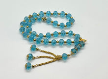 Load image into Gallery viewer, Crystal Subha 33 beads - Light Blue Color

