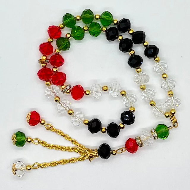 Crystal Subha 33 beads - Multicolor