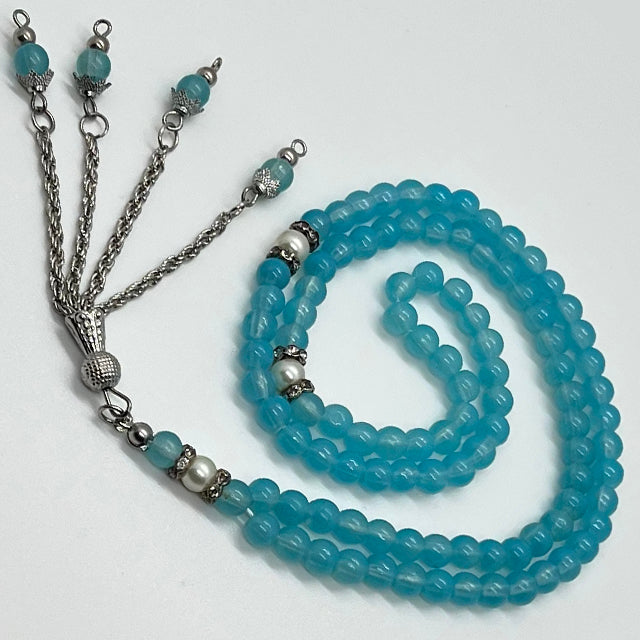 Crystal Subha 99 Beads Ocean Blue Color