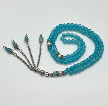 Load image into Gallery viewer, Crystal Subha 99 Beads Ocean Blue Color
