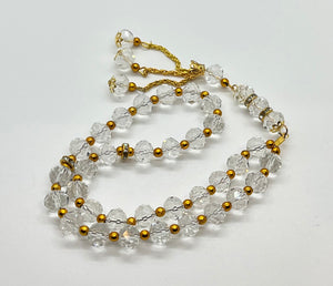 Crystal Subha 33 beads white color