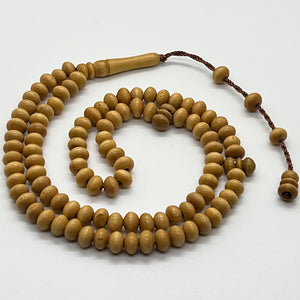 Wood Subha 99 beads - birch color
